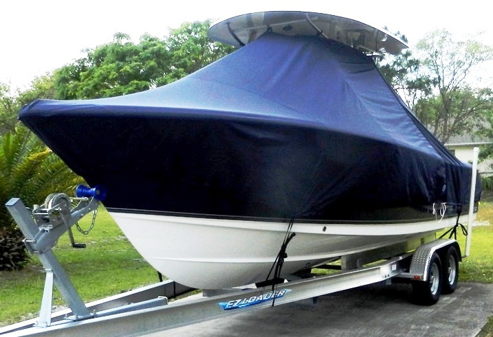 Sea-Hunt_Gamefish-25_2012_T-Top-Boat-Cover_port-front