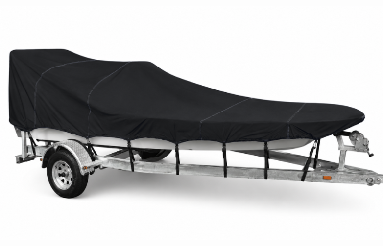 Top Notch S1 V Hull Fishing Boat Cover– Center Console, Poling Platform(23’6″ X 96″)